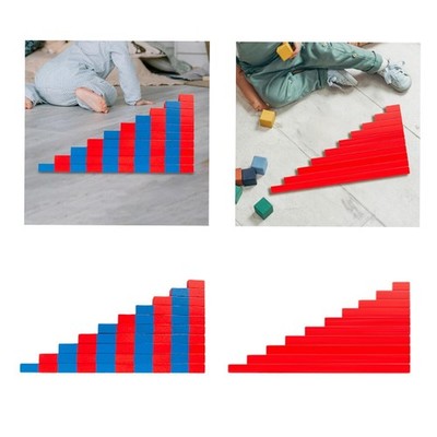 Small Numerical Rods Kids Learn Toy Preschool Sensory Wood Teacher Training