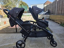 Joie Double Stroller Pushchair Evalite Duo Black