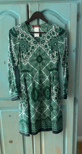 Max Mara Studio Green Dress Size 2 US 100% Silk