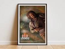The Big Lebowski Movie Poster Classic Coen Brothers Film Wall Decor, No Frame