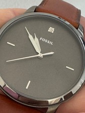 Fossil The Minimalist 3H Uhr mit der Modellnummer FS 5479 Braunes Lederarmband