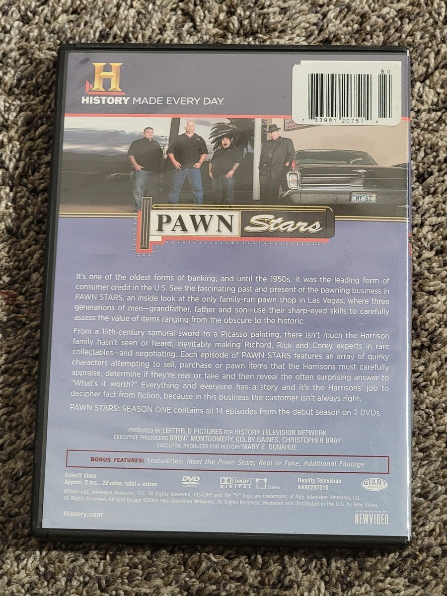 Pawn Stars Season One DVD Set - History Channel - Reality TV - 2