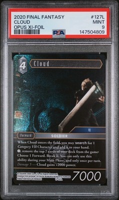 2020 Final Fantasy Opus Xi #127L Cloud PSA9