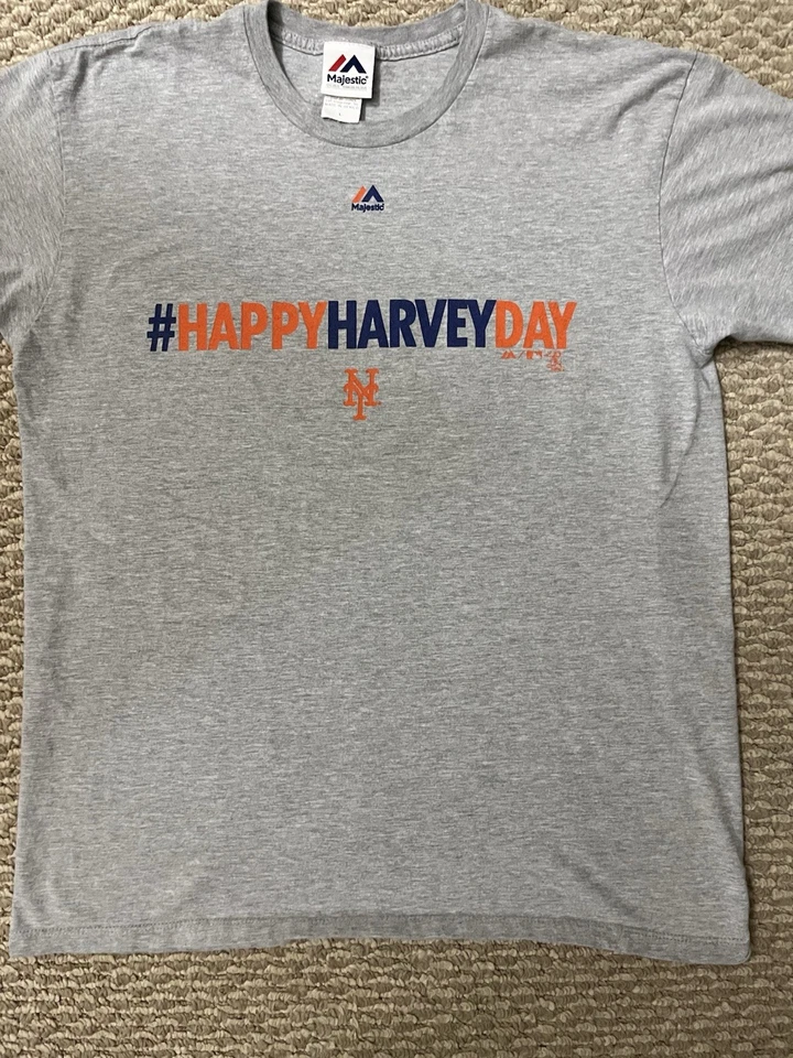 Camisa gris Matt Harvey New York Mets Majestic Fan Moda Talla grande Foto 4 de 4