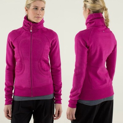 Lululemon Calm & Cozy Raspberry / Guava Lava Jacket Size 6