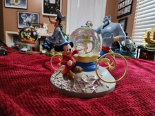 DISNEY 25TH ANNIVERSARY "WHEN YOU WISH UPON A STAR" MUSICAL SNOW GLOBE MICKEY