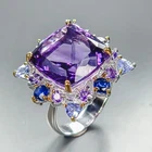 Jewellery 15 ct+ Natural Amethyst Ring 925 Sterling Silver Size 8.5 /R462886