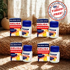 4 X 40g Geliga Muscular Balm Balsem Otot Geliga Neck Muscle Pain Relieve
