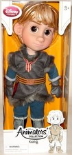 DISNEY Animators Collection KRISTOFF 16" Doll w/Mini Reindeer Plush NEW