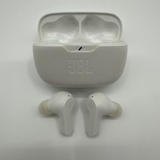 JBL Vibe Beam True Wireless Earbuds - JBLVBEAMWHTAM - White No Cord Works Tested
