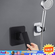 Wall Mount Shower Tap Control Valve Brass Handle Bathroom Hot/Cold Mixer Faucet