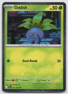 Oddish 001/094 Phantasmal Flames Cosmos Holo Promo