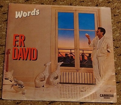FR DAVID WORDS (125) 2 Track 7'' Single including Picture Sleeve CARRERE G/G