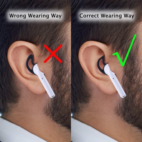 Ultra Lightweight Sport Silicone Tips for AirPods 1&2 - Secure In-Ear Comfort - Picture 8 of 8