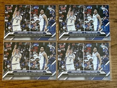 Cooper Flagg/Tyrese Proctor  ~ Bowman U Now #97 ~ (4) Card Duke Rookie Lot
