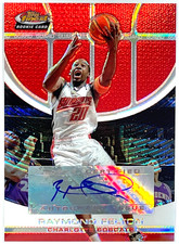 2005-06 Topps Finest Red Refractor Raymond Felton Auto RC #127 /199