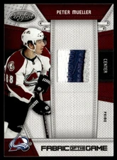 2010-11 Panini Certified Fabric of the Game Prime Peter Mueller Auto 21/25 #PEM