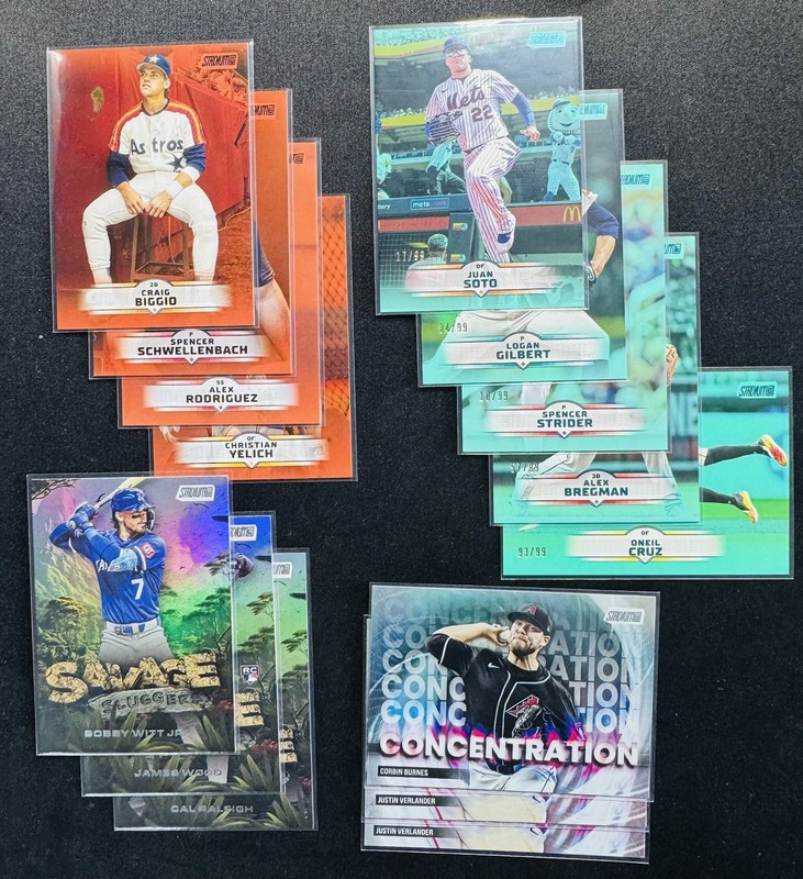 2025 Stadium Club Lot of 15 — Teal /99 + Bronze + Savage + Concentration