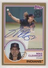 2018 Update 1983 Topps Design Gold 40/50 Mike Clevinger #83A-MC Auto fm0