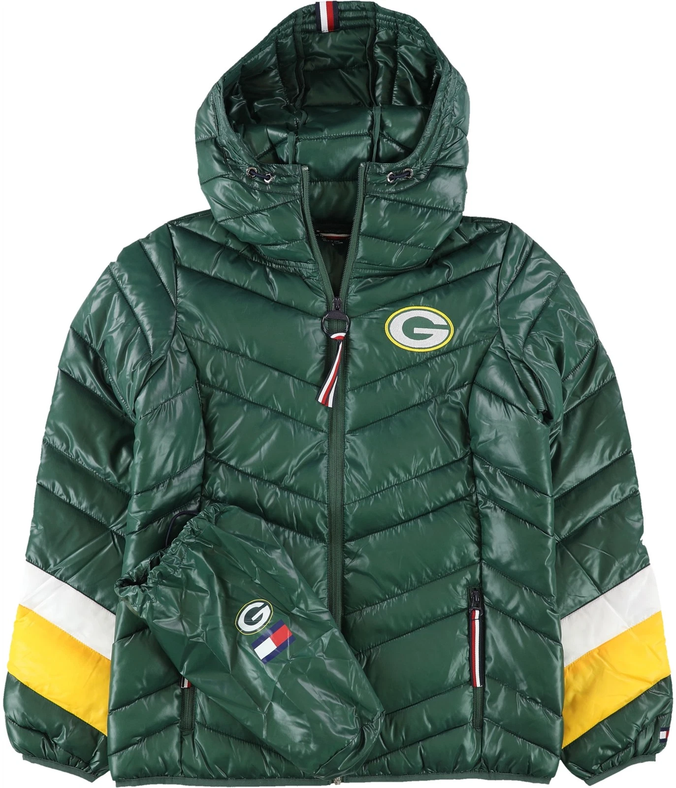 Tommy Hilfiger Womens Green Bay Packers Puffer Jacket, Green, Small
Opens in a new window or tab