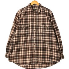 Used Field and Stream long-sleeved flannel check shirt men's size XL