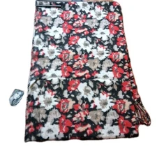 Jaclyn Smith Floral Mufflers Cold Weather Scarf Multicolor 80x12.5" NWT