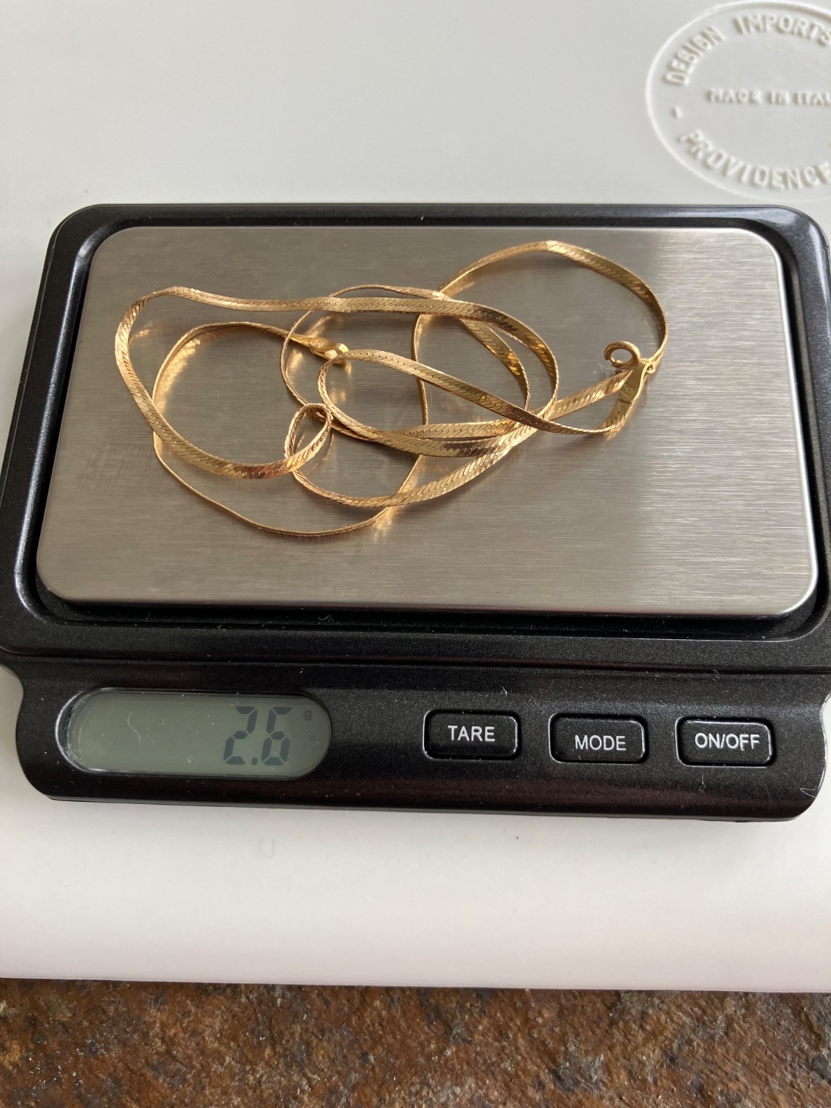 14k SCRAP GOLD NECKLACE - 2.6 grams