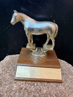 1967 Horse Trophy Jr. Barrel Race Vintage Trophy Or Best Offer