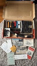 Vintage Trains Mixed lot of lionel trains with Casadio tracks cross roads signs.