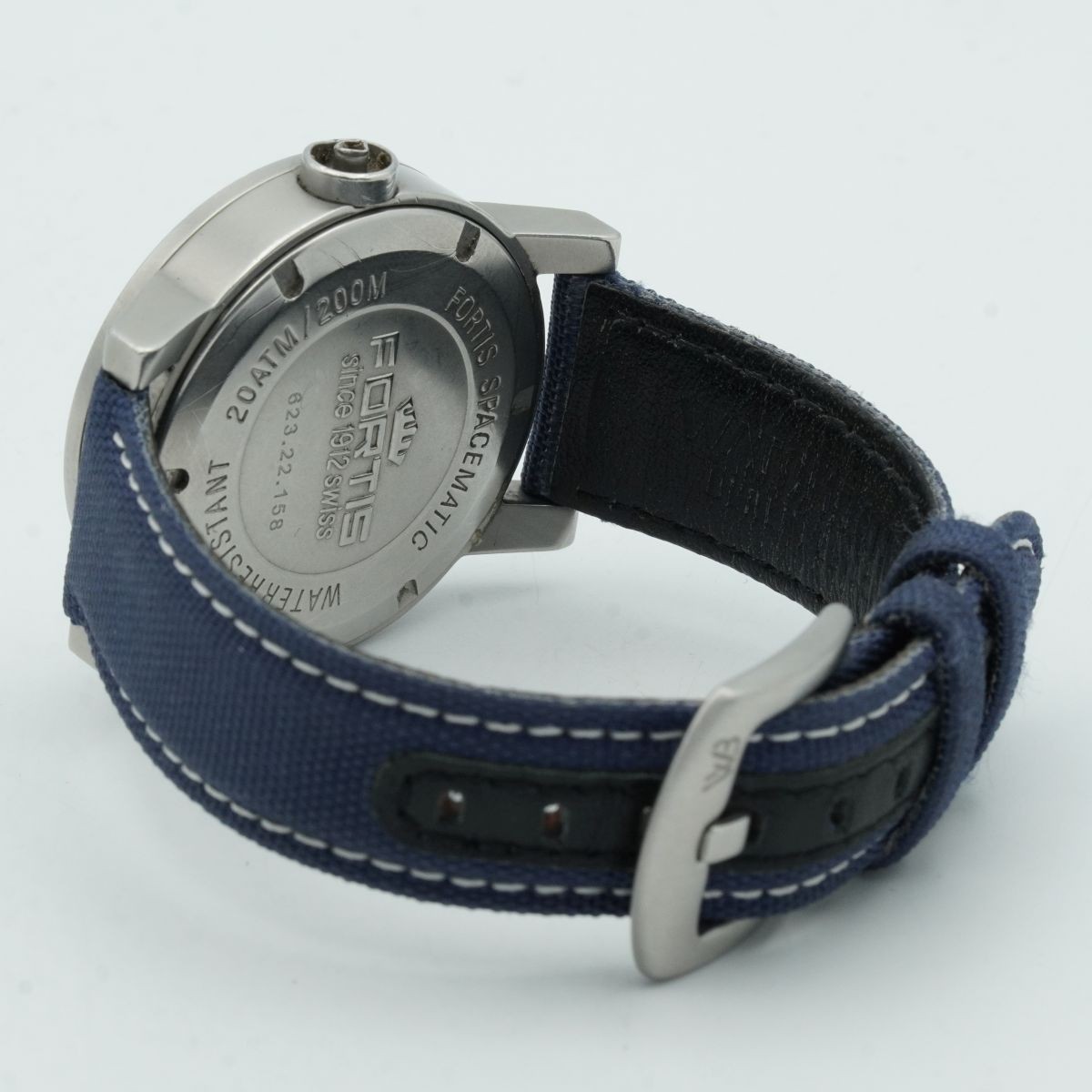 FORTIS 623.22.158 Spacematic Day Date Stainless Steel 40mm 