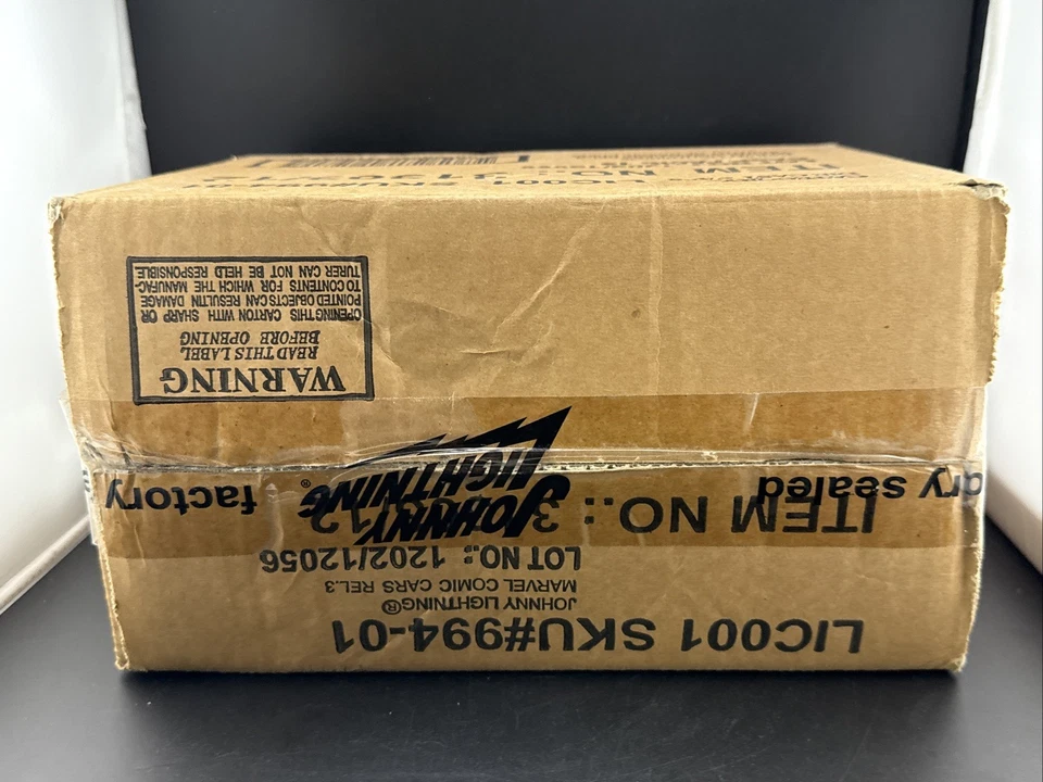 2002 Johnny Lightning Factory SEALED CASE x12 MARVEL COMIC CARS RELEASE 3 31303 - Image 2 of 3