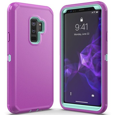 Purple For Samsung Galaxy S9 Plus/ S9/ Note 9 Shockproof Rugged Phone Case Cover