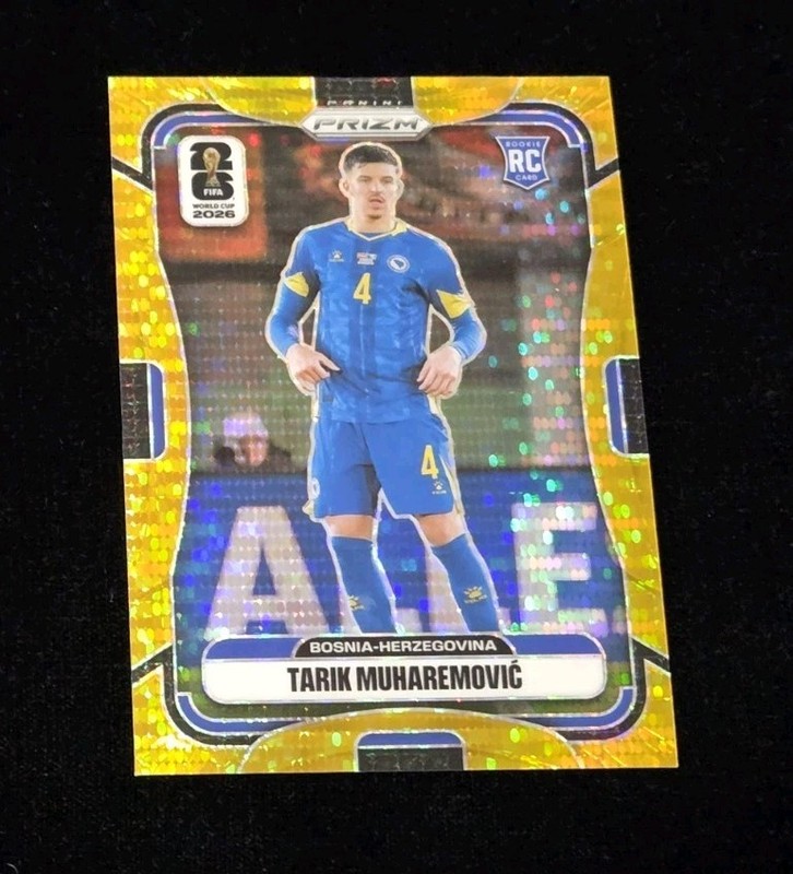 2026 Prizm FIFA World Cup TARIK MUHAREMOVIC RC #474 PREFERRED GOLD PRIZM SSP /10