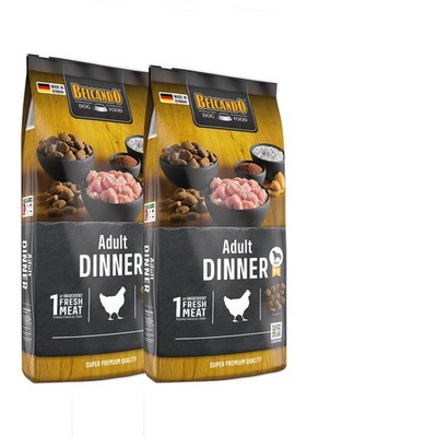 2 x 12,5 kg Belcando Adult Dinner Trockenfutter Hundefutter Sparpaket