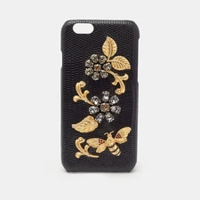 Dolce & Gabbana Black Jeweled iPhone 7 Phone Case