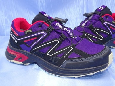 SALOMON WINGS ACCESS GTX SCHUHE GR 37 1/3 WANDERN TREKKING TRAIL 3D LILA Z6