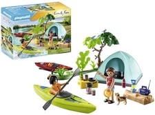 Playmobil 71425 Family Fun Camping with Campfire, Outdoor Toy and Imaginative Ro