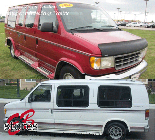 In-Channel Rain Guards Visor Sun roof Type 2 5pc Ford E250 Econoline 1995-2006 - Picture 4 of 5