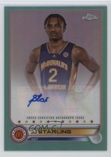 2022 Chrome McDonald's All American Aqua Refractor 19/99 JJ Starling Auto 1m6p