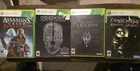 Xbox 360-Skyrim, Condemned, Dishonored And Assassin's Creed-Box, Manual And Game