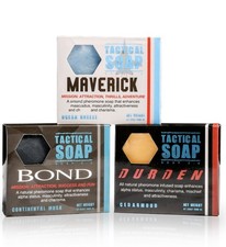 Tactical Soap All-Natural Men's Soap (3 bars) - Pheromone-Infused for Attract...