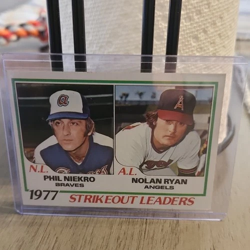 Topps 1978 League Leaders Nolan Ryan Phil Niekro #206 Baseball Trading Card