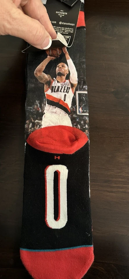 Portland Trail Blazers PDX Stance Crew Socks  ￼Damian Lillard SZ M - Image 4 of 4