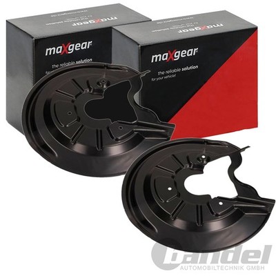 2X MAXGEAR SPRITZBLECHE BREMSSCHEIBEN HINTEN PASSEND FÜR AUDI A3 SEAT ALTEA