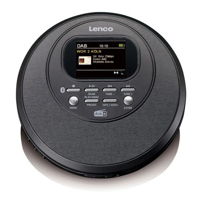 Lenco Cd-500 Discman Cd/MP3/DAB+/Radio/BT AntiShock black CD-Player CD-500BK
