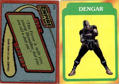 1980 Topps The Empire Strikes Back Series 3 #274 Dengar