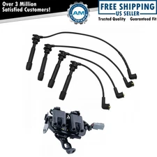 Ignition Coil & Spark Plug Wire Kit Set for Elantra Soul Sportage New
