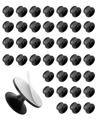 Anobeyi 40 Pack Self Adhesive Cabinet Knobs, No Drilling Self Stick Drawer Knob,