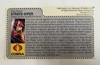 GI Joe File Card (1986) Strato-Viper Uncut