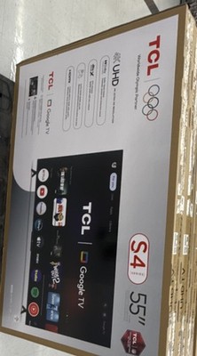 TCL S4 Series 55S4 55'' 2160p 4K UHD LED Google TV HDR, Black